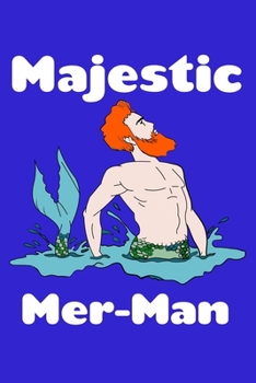 Paperback Majestic Mer Man: Comic Book Notebook Paper Book