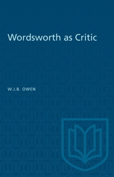 Paperback Wordsworth as Critic Book