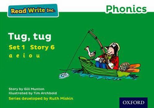 Paperback Read Write Inc. Phonics: Green Set 1 Storybook 6 Tug, Tug Book