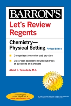 Paperback Let's Review Regents: Chemistry--Physical Setting Revised Edition Book