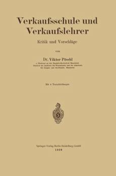 Paperback Verkaufsschule Und Verkaufslehrer: Kritik Und Vorschläge [German] Book
