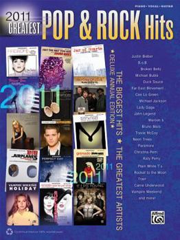 Paperback 2011 Greatest Pop & Rock Hits: Piano/Vocal/guitar Book