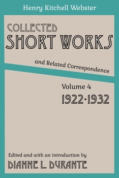 Paperback Collected Short Works and Related Correspondence Vol. 4: 1922-1932 Book