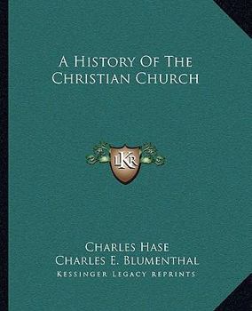 Paperback A History Of The Christian Church Book