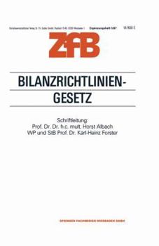 Paperback Bilanzrichtlinien-Gesetz [German] Book