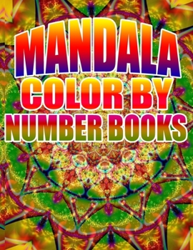 Paperback Mandala Color by Number Books: Kids and Adults Book