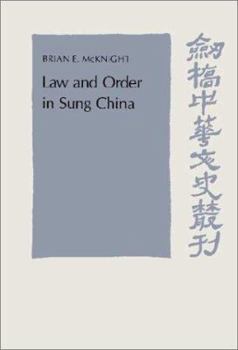 Hardcover Law and Order in Sung China Book