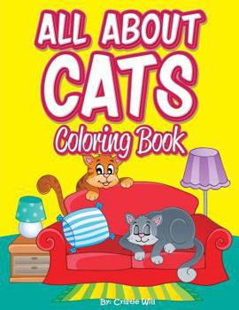 Paperback All About Cats: Coloring Book