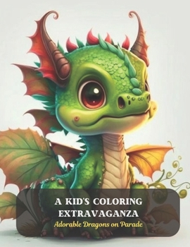 Paperback A Kid's Coloring Extravaganza: Adorable Dragons on Parade Book