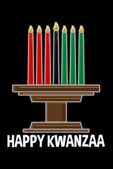 Notebook: Happy Kwanzaa Christmas African Heritage Africa Celebration Black Lined Journal Writing Diary - 120 Pages 6 x 9