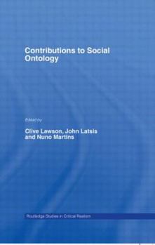 Hardcover Contributions to Social Ontology Book