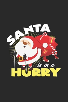 Santa hurry: 6x9 Nordic Walking  | grid | squared paper | notebook | notes