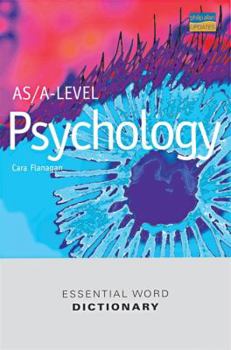 Paperback As/A Level Psychology Essential Word Dictionary (Essential Word Dictionaries) Book