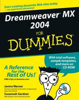 Paperback Dreamweaver MX 2004 for Dummies Book
