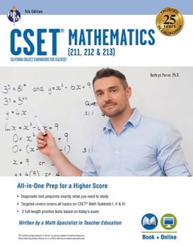 Paperback CSET Mathematics Book + Online Book