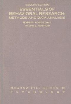 Hardcover Essentials of Behavioral Research: Methods and Data Analysis Book