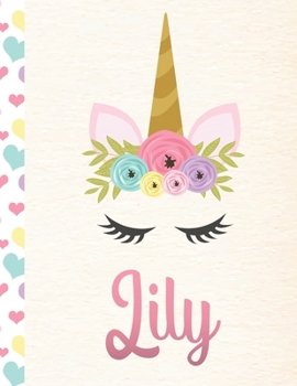 Paperback Lily: 2020. Personalized Weekly Unicorn Planner For Girls. 8.5x11 Week Per Page 2020 Planner/Diary With Pink Name Book