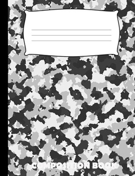 Paperback Composition Book: Camouflage Composition Wide Ruled Book