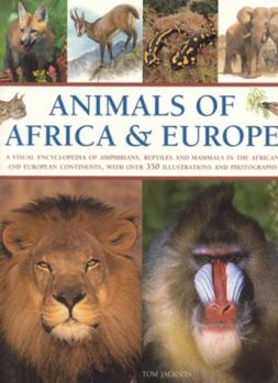 Paperback Animals of Africa and Europe: A Visual Encyclopedia of Amphibians, Reptiles and Mammals in the Asian and Australasian Continents, with Over 350 Illu Book