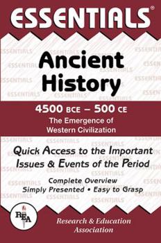 Paperback Ancient History: 4500 Bce to 500 Ce Essentials Book