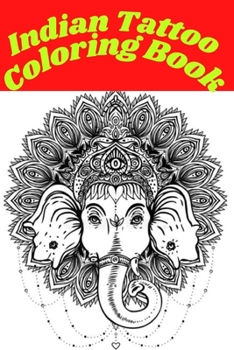 Paperback Indian Tattoo Coloring Book