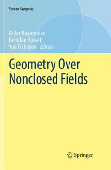 Paperback Geometry Over Nonclosed Fields Book