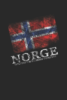 Paperback Wikstroem - Notes: Norway Banner used look - Notizbuch 15,24 x 22,86 kariert Book