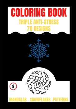 Paperback Coloring Book: Triple Anti Stress Book