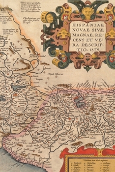 1608 Map of Mexico : A Poetose Notebook / Journal / Diary (50 Pages/25 Sheets)