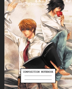 Notebook: Anime Death Note Soft Glossy Cover Graph Paper Pages Book 7.5 x 9.25 Inches 110 Pages