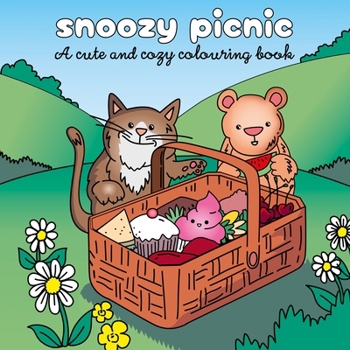 Paperback Snoozy Picnic: A Cute and Cozy Colouring Book