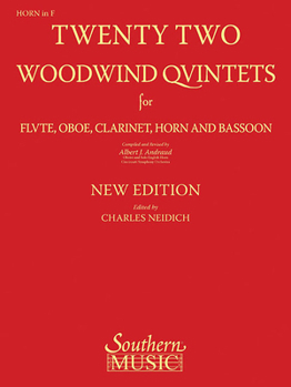 Paperback 22 Woodwind Quintets - New Edition: Horn Part Book