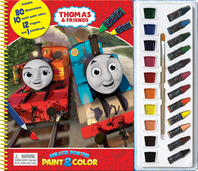 Hardcover Thomas & Friends Deluxe Poster Paint & Color Book