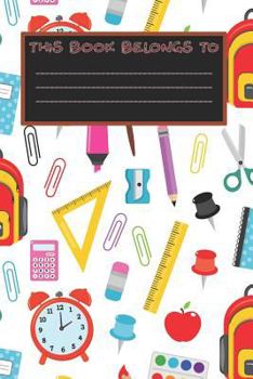 Paperback School Composition Book: Wide Ruled Notebook Composition Book Diary Backpacks and Tools Book