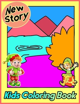 Paperback New Story Kids Coloring Book: Bible Story Coloring and Activity Book - 25 Bible Coloring Pages for Christians Activity Book Bible Verse Church Activ Book