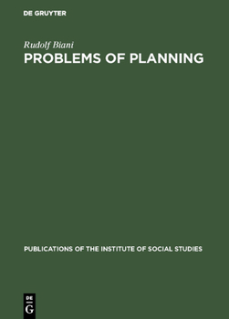 Hardcover Problems of Planning: East and West Book