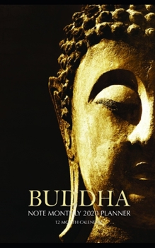 Paperback Buddha Note Monthly 2020 Planner 12 Month Calendar Book