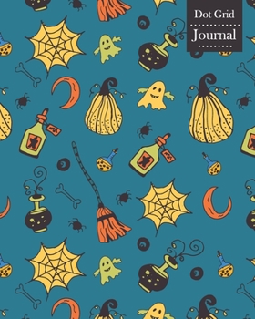 Paperback Dot Grid Journal: Notebook Planner with Halloween Party Themed Cover Design Book