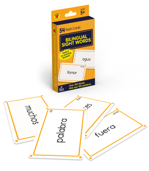 Cards Bilingual Sight Words Flash Cards: 54 Flash Cards Book