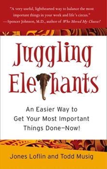 Hardcover Juggling Elephants: An Easier Way to Get Your Big, Most Important Things Done--Now! Book