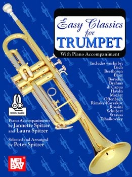 Paperback Easy Classics for Trumpet with Piano Accompaniment Book