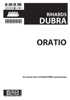 Paperback Oratio for Mixed Choir and Marimba: Choral Octavo [Latin] Book