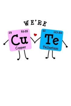 Notizbuch: Süß Cute Element Periodensystem Liebe Geschenk 120 Seiten, 6X9 (Ca. A5), Karomuster (German Edition)