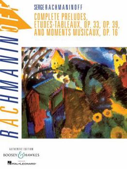 Paperback Complete Preludes, Etudes Tableaux and Moments Musicaux, Op. 16 Book