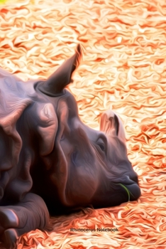 Rhinoceros Notebook: A5 Lined Notepad - Journal for Women, Men, Teens and Kids. A Beautiful Gift Idea for Animal Lover