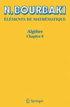 Paperback Algèbre: Chapitre 8 [French] Book