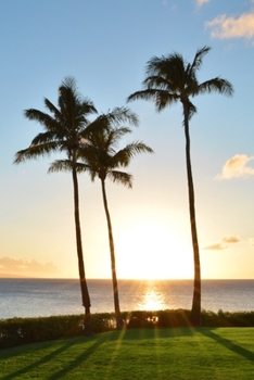 Paperback Journal: 150 Lined & Dated Pages, 6x9 Inch Notebook with An Inspiring Sunset and Palm Trees, Diary for Writing, Brainstorming, Book