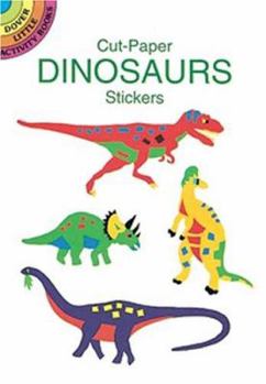 Paperback Cut-Paper Dinosaur Stickers Book