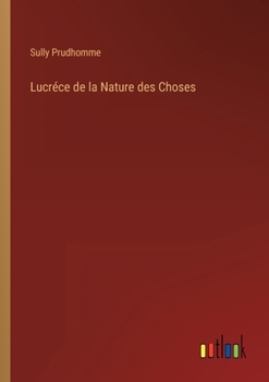 Paperback Lucréce de la Nature des Choses [French] Book