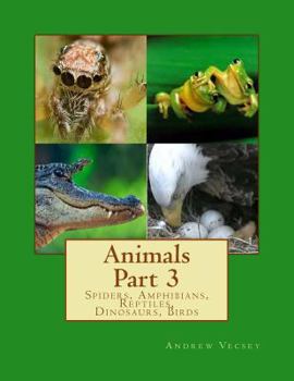 Paperback Animals Part 3: Spiders, Amphibians, Reptiles, Dinosaurs, Birds Book